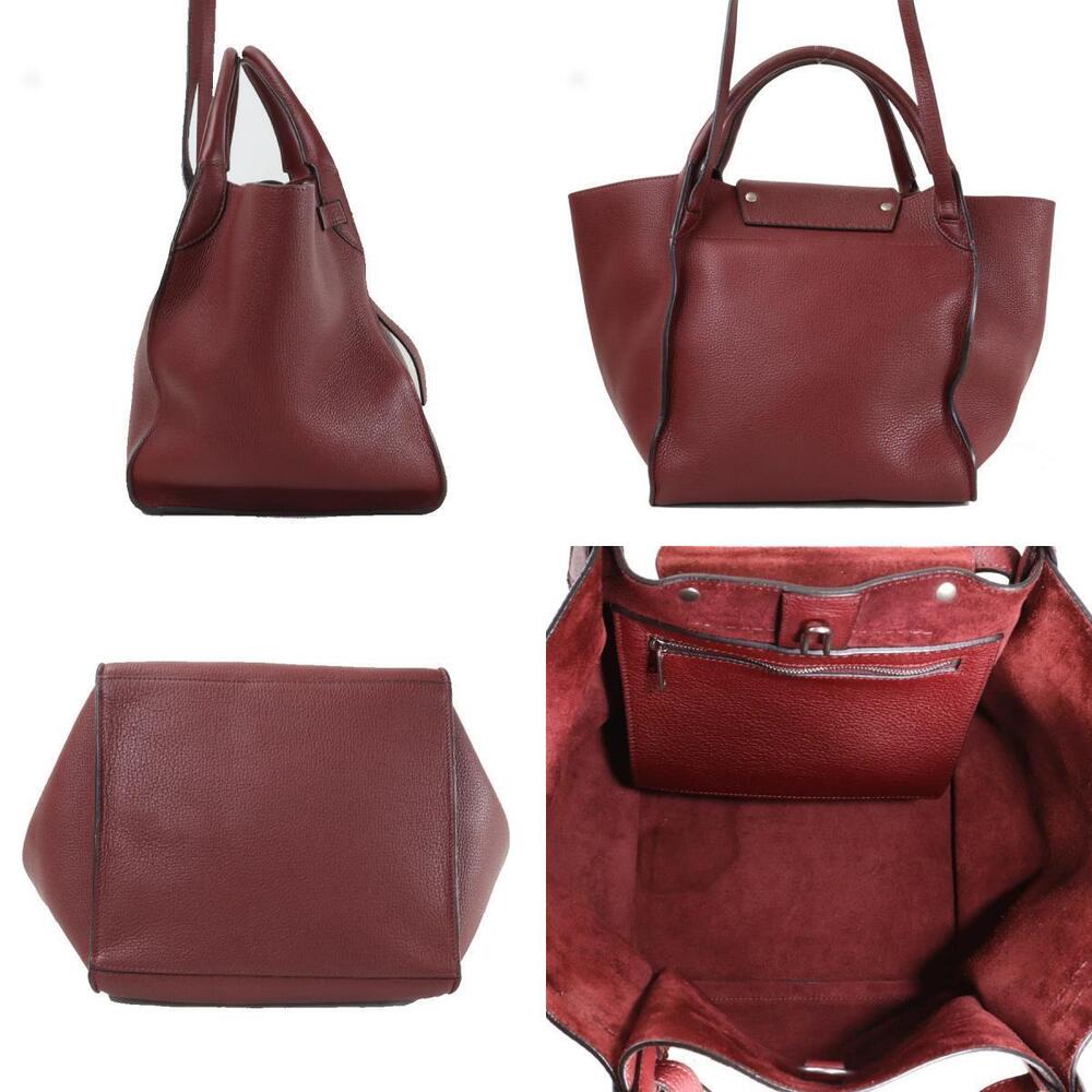 Celine Handbag Shoulder Bag Big Calfskin Bordeaux - Picture 2 of 4